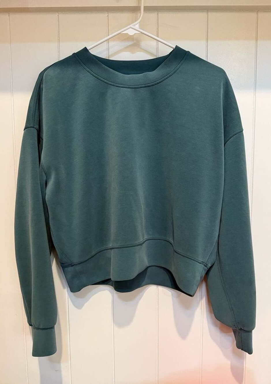 Lululemon Softstreme Perfectly Oversized Crew Size 6 Teal